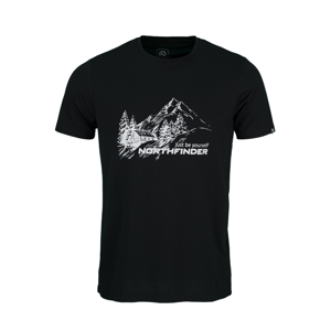 Pánské triko Northfinder Shane Velikost: XXL / Barva: černá