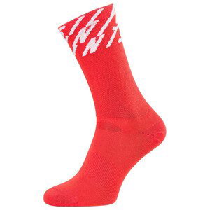 Ponožky Silvini Oglio Velikost ponožek: 39-41 / Barva: červená/bílá