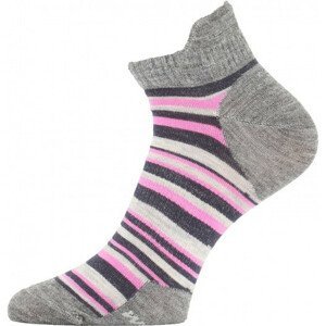 Ponožky Lasting WWS Velikost ponožek: 34-37 / Barva: šedá/růžová