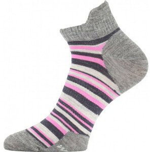 Ponožky Lasting WWS Velikost ponožek: 38-41 / Barva: šedá/růžová