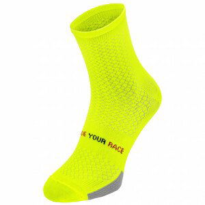 Cyklistické ponožky R2 Endurance Velikost ponožek: 35-38 / Barva: žlutá/černá