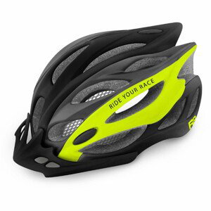 Cyklistická helma R2 Wind Velikost helmy: 56-58 cm / Barva: černá/žlutá