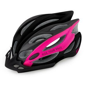 Cyklistická helma R2 Wind Velikost helmy: 54-56 cm / Barva: černá/růžová