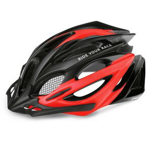 Cyklistická helma R2 Pro-Tec Velikost helmy: 56-58 cm / Barva: černá/červená