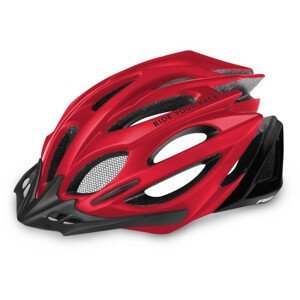 Cyklistická helma R2 Pro-Tec Velikost helmy: 56-58 cm / Barva: červená/černá