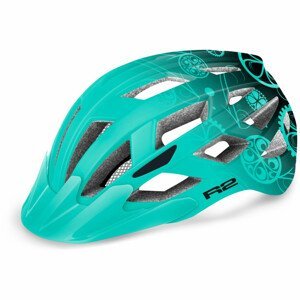Cyklistická helma R2 Lumen Junior Velikost helmy: 52-56 cm / Barva: černá/tyrkysová