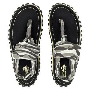 Dámské sandály Gumbies Slingback black Velikost bot (EU): 37 / Barva: šedá/bílá/černá