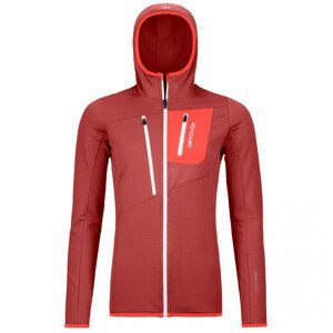 Dámská mikina Ortovox Fleece Grid Hoody W's Velikost: L / Barva: oranžová