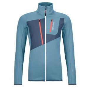 Dámská mikina Ortovox Fleece Grid Jacket W Velikost: S / Barva: světle modrá