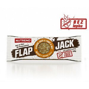 Tyčinka Nutrend Flapjack Gluten Free Příchuť: meruňka+pekanový ořech s jogurtovou polevou