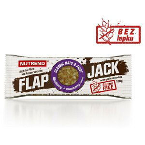 Tyčinka Nutrend Flapjack Gluten Free Příchuť: čokoláda + banán s hořkou čokoládou