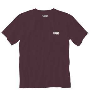 Pánské triko Vans MN Left Chest Logo Tee Velikost: L / Barva: červená