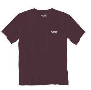 Pánské triko Vans MN Left Chest Logo Tee Velikost: XL / Barva: červená