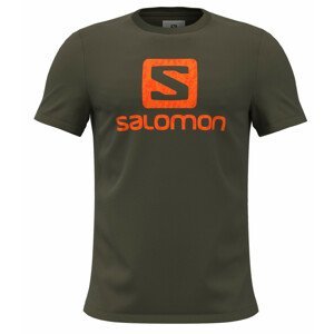 Pánské triko Salomon Outlife Logo Velikost: L / Barva: zelená