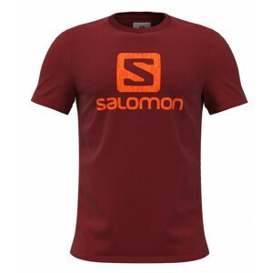 Pánské triko Salomon Outlife Logo Velikost: XL / Barva: červená