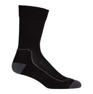 Pánské ponožky Icebreaker Hike+ Light Crew Velikost ponožek: 42-44 / Barva: černá