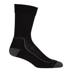 Pánské ponožky Icebreaker Hike+ Light Crew Velikost ponožek: 44,5 - 46,5 / Barva: černá