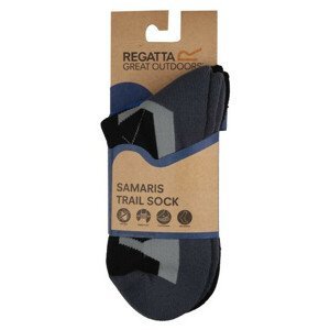 Pánské ponožky Regatta 2pk Outdoor ActvSck Velikost ponožek: 43-47 / Barva: černá/šedá