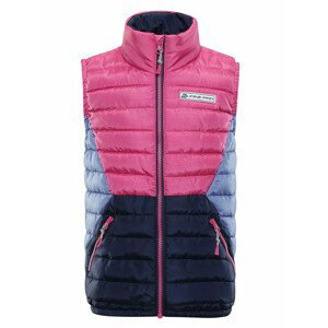 Dětská vesta Alpine Pro Quanno Dětská velikost: 104-110 / Barva: růžová