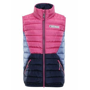 Dětská vesta Alpine Pro Quanno Dětská velikost: 116-122 / Barva: růžová