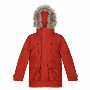 Dětský kabát Regatta Podrick Parka Dětská velikost: 128 / Barva: červená