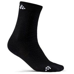 Dětské ponožky Craft Warm Mid 2-pack Junior Velikost: 31-33 / Barva: černá