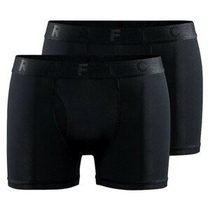Pánské funkční boxerky Craft Core Dry 3" 2-pack Velikost: XXL / Barva: černá
