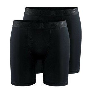 Pánské boxerky Craft Core Dry 6" 2-pack Velikost: M / Barva: černá