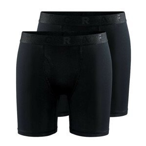 Pánské boxerky Craft Core Dry 6" 2-pack Velikost: XXL / Barva: černá