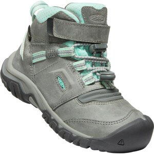 Dětské boty Keen Ridge Flex Mid Wp Children Velikost bot (EU): 31 / Barva: světle šedá