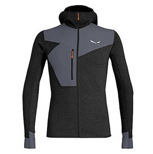 Pánská mikina Salewa Puez 2 Dry M L/S Hood Fz Tee Velikost: M / Barva: černá