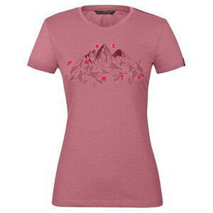 Dámské triko Salewa Geometric Dry W T-Shirt Velikost: L / Barva: růžová