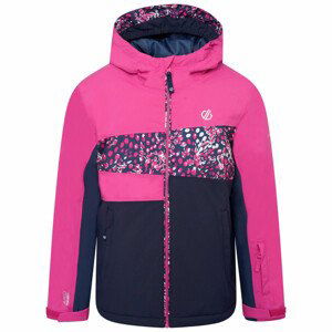 Dětská zimní bunda Dare 2b Humour Jacket Dětská velikost: 140 / Barva: růžová/modrá