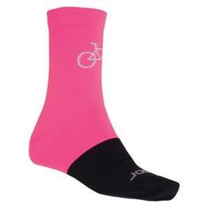 Ponožky Sensor Tour Merino růžová/černá Velikost ponožek: 39-42 / Barva: černá/růžová