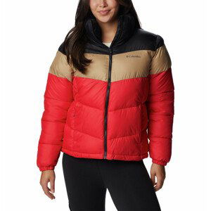 Dámská bunda Columbia Puffect™ Color Blocked Jkt Velikost: M / Barva: červená/černá