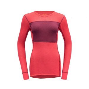 Dámské funkční triko Devold Wool Mesh Woman Shirt Velikost: S / Barva: malinová