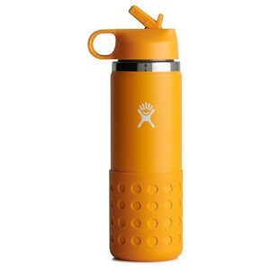 Dětská lahev Hydro Flask Kids Wide Mouth 20 oz Straw Lid/Boot Barva: oranžová