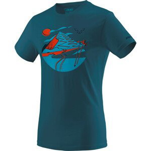 Pánské triko Dynafit Artist Series Co T-Shirt M Velikost: M / Barva: modrá/oranžová