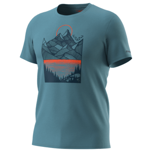Pánské triko Dynafit Artist Series Co T-Shirt M 2021 Velikost: L / Barva: tmavě modrá