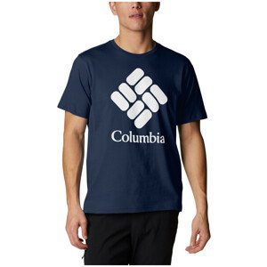 Pánské triko Columbia Columbia Trek™ Logo Short Sleeve Velikost: M / Barva: modrá
