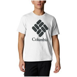 Pánské triko Columbia Columbia Trek™ Logo Short Sleeve Velikost: M / Barva: bílá
