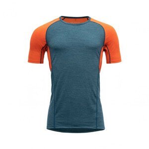 Pánské funkční triko Devold Running Man T-Shirt Velikost: M / Barva: modrá/oranžová
