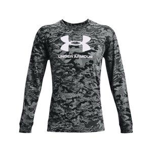 Pánské triko Under Armour ABC Camo LS Velikost: L / Barva: černá/bílá