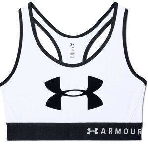 Sportovní podprsenka Under Armour Mid Keyhole Graphic Velikost: M / Barva: bílá