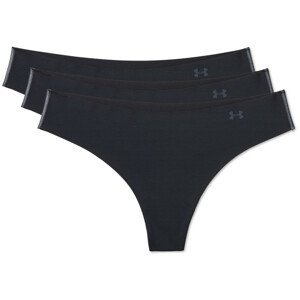Dámské kalhotky Under Armour PS Thong 3 Pack Velikost: M / Barva: černá