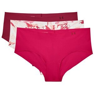 Dámské kalhotky Under Armour PS Hipster 3Pack Print Velikost: XS / Barva: červená