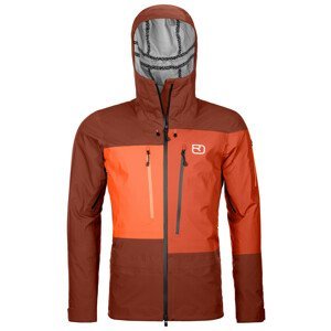Pánská bunda Ortovox 3L Deep Shell Jacket Velikost: M / Barva: oranžová