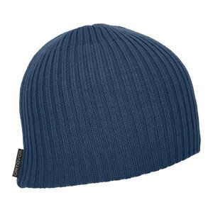 Čepice Ortovox Double Rib Logo Beanie Barva: tmavě modrá