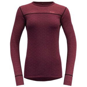 Dámské funkční triko Devold Kvitegga Woman Shirt Velikost: S / Barva: vínová