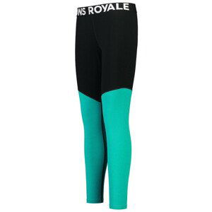 Dámské legíny Mons Royale Cascade Merino Flex 200 Legging Velikost: L / Barva: černá/modrá